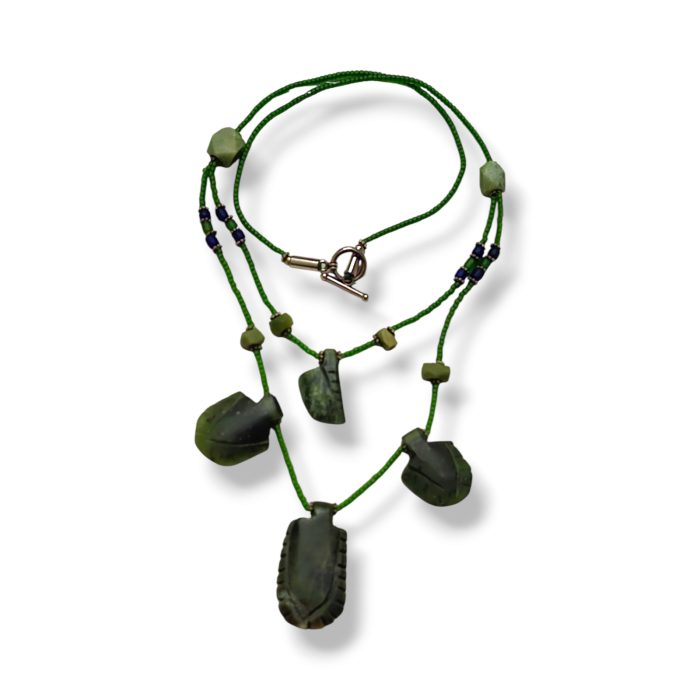 Jade Necklace With Red (6) - Image 1